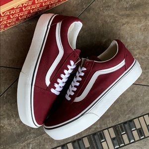 Aceptado taburete Frotar Vans | Shoes | Vans Old Skool Platform Port Royaletrue White Wmn | Poshmark